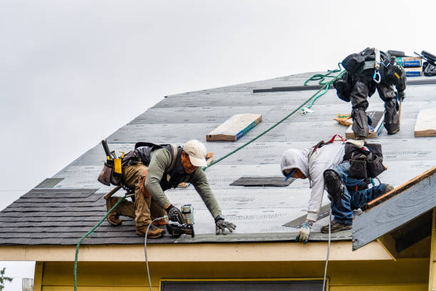 Professional Roofing technician working in Santa Ana, CA